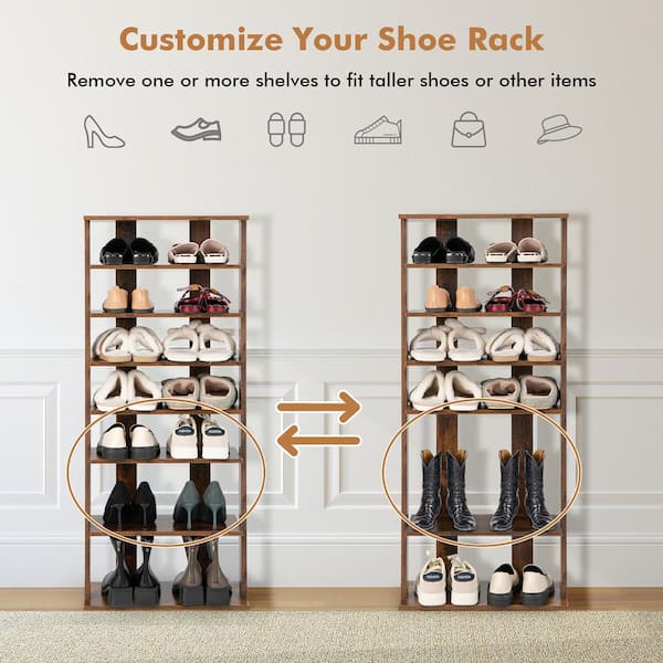 Rustic Shoe Rack, Shoe Storage, Shoe Organizer, Shoe Cabinet, Shoe