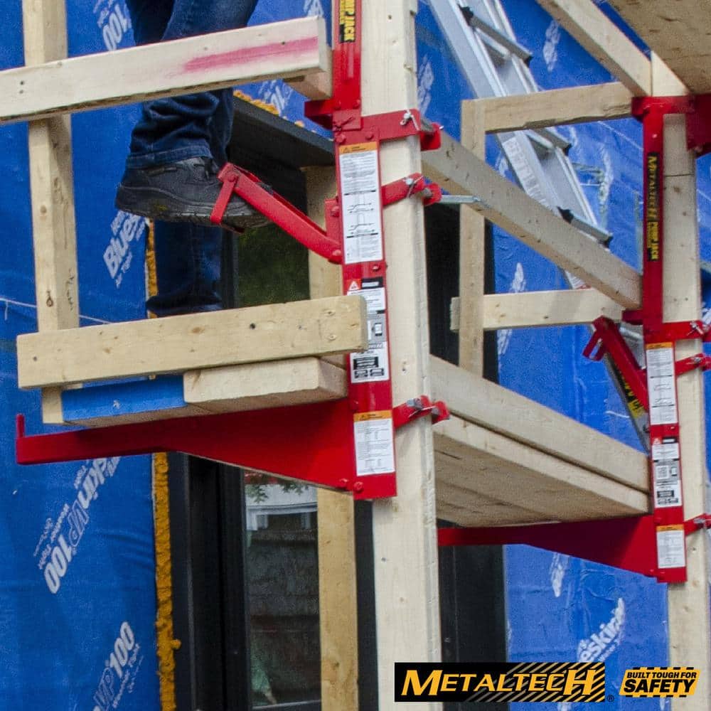 Red Steel Adjustable Pump Jack for Scaffolding