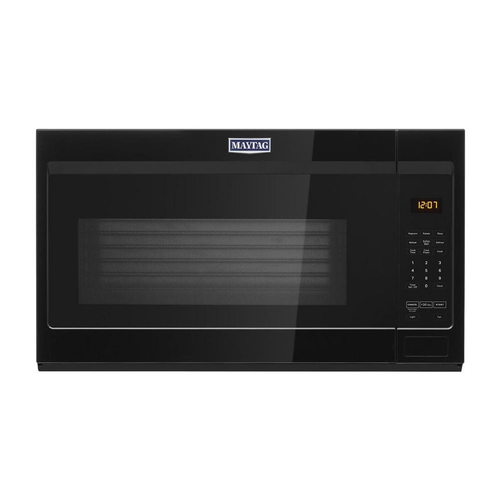 Maytag 1.7 cu. ft. Over the Range Microwave with Stainless Steel Cavity in Black