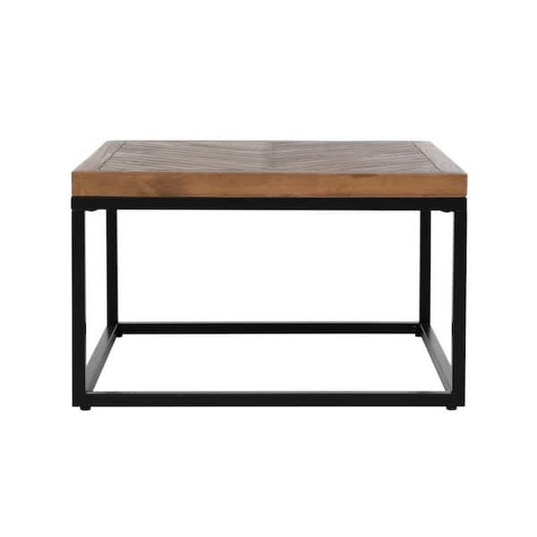 HomeRoots Mariana 30 in. Brown Square Wood Coffee Table