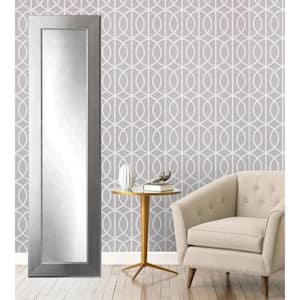 Oversized Aged Silver Wood Classic Mirror (71 in. H X 16 in. W)