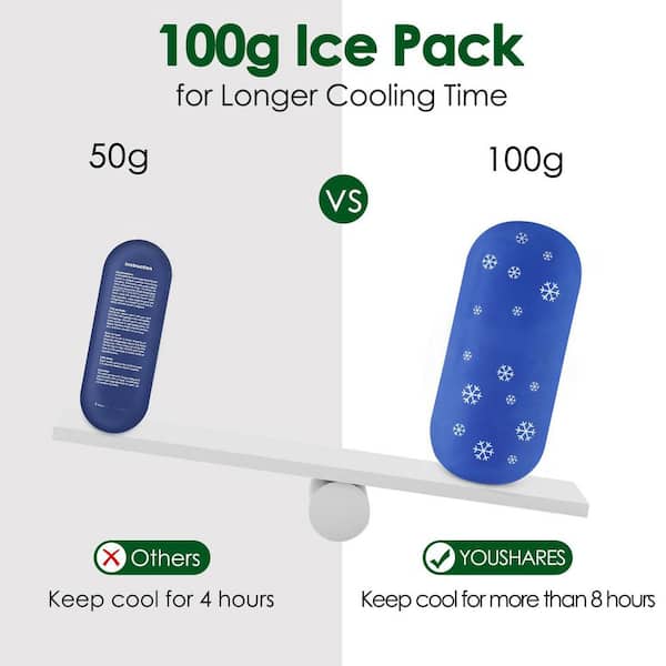 100g TSA Approved Reusable Ice Packs for Insulin Cooler Travel
