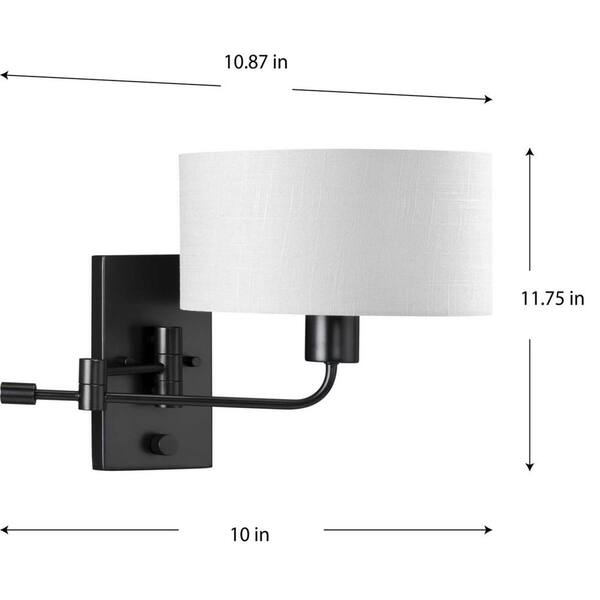 Progress Lighting Bonita 4-Light Matte Black Transitional Chandelier