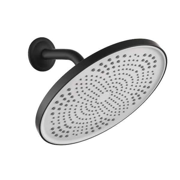 WELLFOR 1-Spray Patterns with 1.8 GPM 10 in. Wall Mount Fixed Shower ...