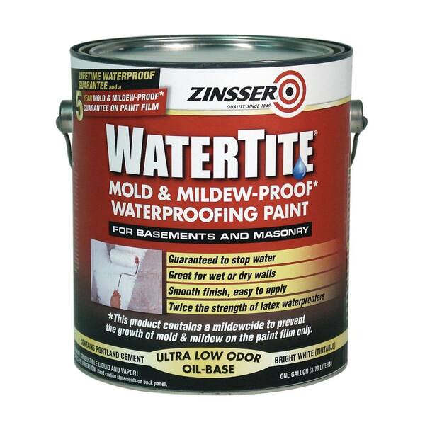 Zinsser 1 Gal Watertite Mold And Mildew Proof White Oil Based Waterproofing Interior Exterior Paint 2 Pack 5001 The Home Depot - Home Depot Paint Basement Walls Zinsser 1 Gal Watertite Mold And Mildew Proof White Oil Based Waterproofing Interior Exterior Paint 2 Pack 5001 The Home Depot - Home Depot Paint Basement Walls