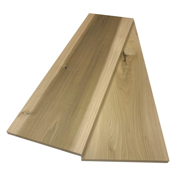 Swaner Hardwood 1 in. x 12 in. x 8 ft. Poplar S4S Board (2-Pack)