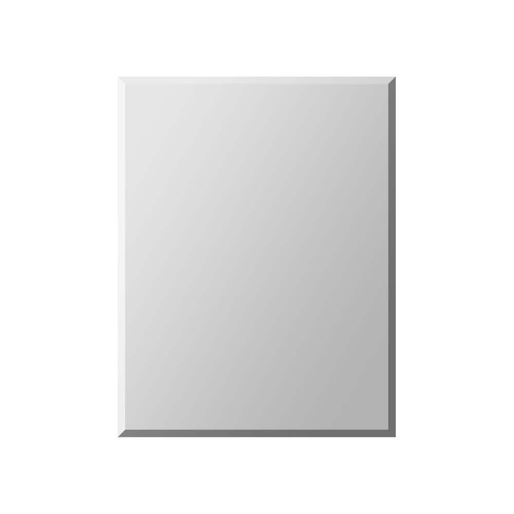 20 in. W x 26 in. H Silver Surface Mount Medicine Cabinet with Mirror