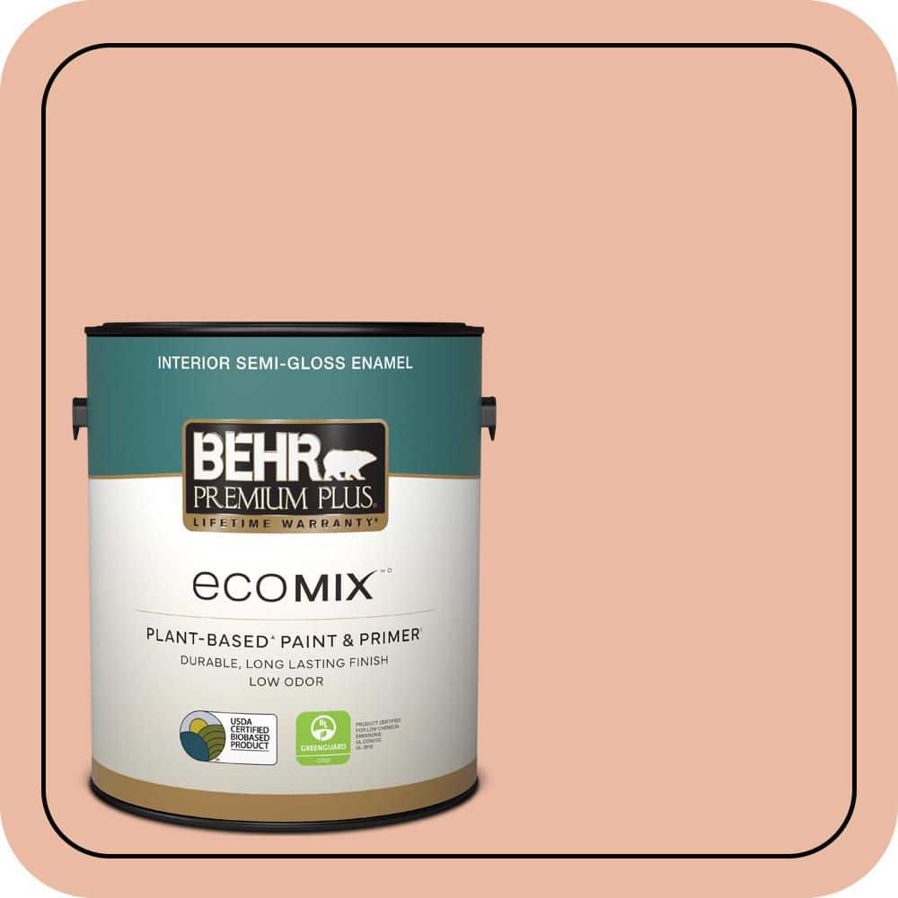 1 gal. #M200-3 Sunset Drive Semi-Gloss Enamel EcoMix Plant-Based Interior Paint & Primer price history on PriceWatchPro