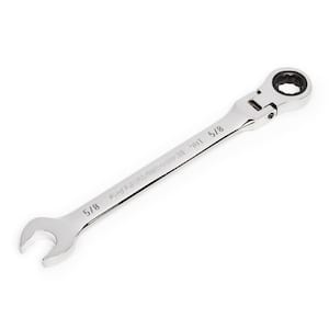 5/8 in. SAE 90-Tooth Flex Head Combination Ratcheting Wrench