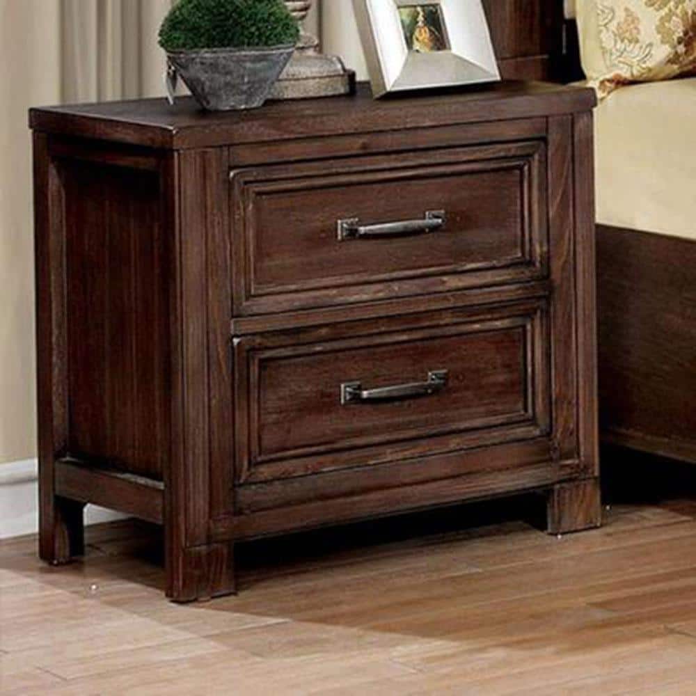William's Home Furnishing Tywyn Dark Oak Night Stand CM7365A-N