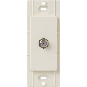 Claro Coaxial Cable Jack, Light Almond