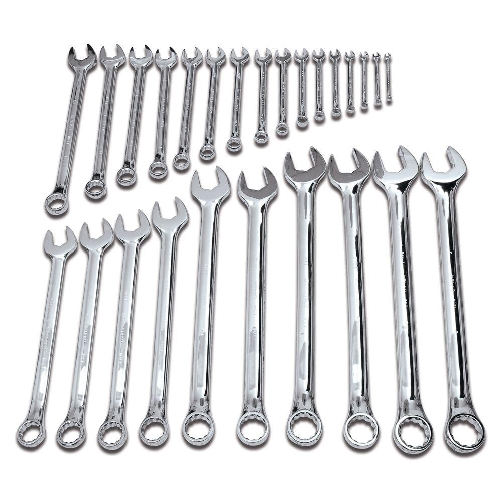 URREA 12-Point Combination Chrome Wrench Set (26-Piece) 120080 The Home  Depot