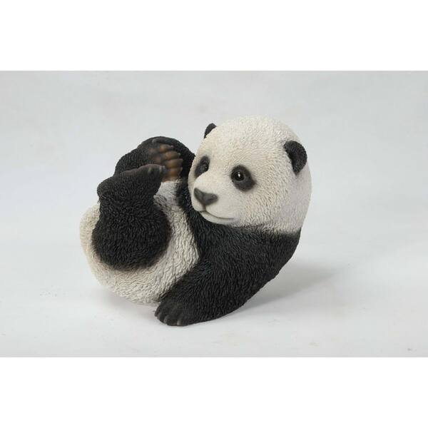 Hi Line Gift Baby Panda Playing Statue B The Home Depot