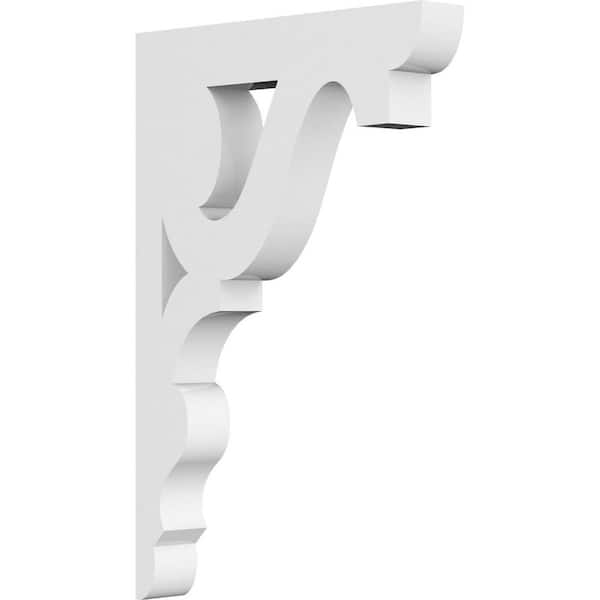 Ekena Millwork 5/8 in. W x 6 in. H x 4 in. D PVC Robin Bracket