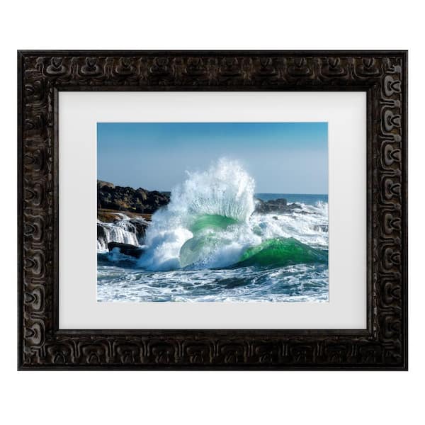 Trademark Fine Art David Rothstein Seascape 3-Matted Framed Photography Wall Art 14.5 in. x 17.5 in