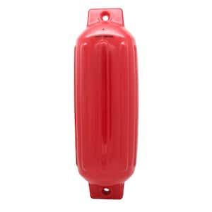 BoatTector 8.5 in. x 27 in. Inflatable Fender in Red