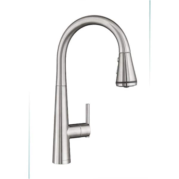 American Standard Edgewater Single-Handle Pull-Down Sprayer Kitchen Faucet with SelctFlo in Stainless Steel