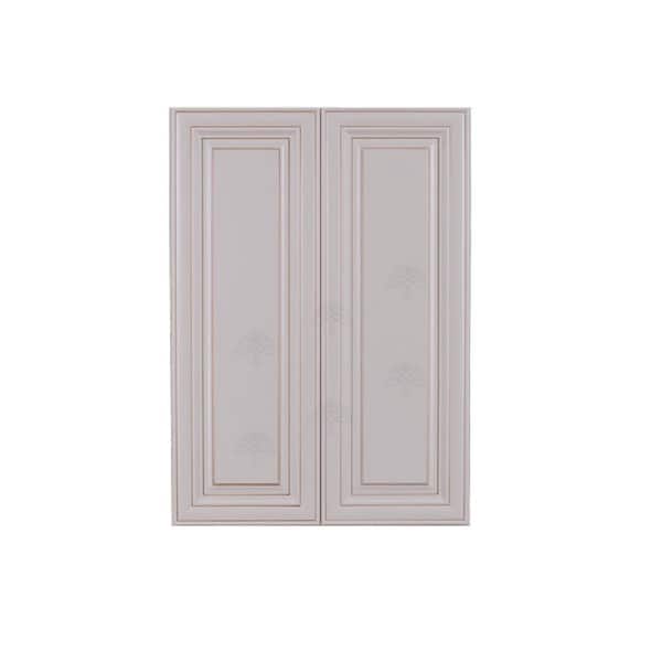 LIFEART CABINETRY Princeton Assembled 36 in. x 42 in. x 12 in. Wall Cabinet with 2 Doors 3 Shelves in Creamy White