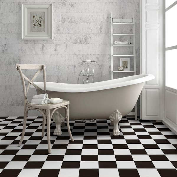 Merola Tile Checker 17 5 8 In X 17 5 8 In Ceramic Floor And Wall Tile 11 02 Sq Ft Case Fpeckr The Home Depot