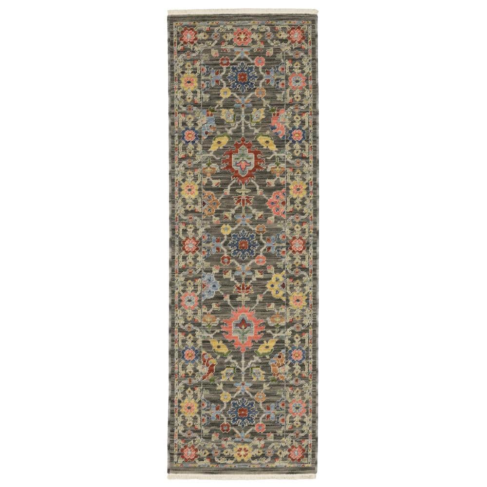 Lavista Gray/Multi-Colored 2 ft. x 6 ft. Oriental Persian Wool/Nylon Blend Indoor Runner Area Rug price history on PriceWatchPro