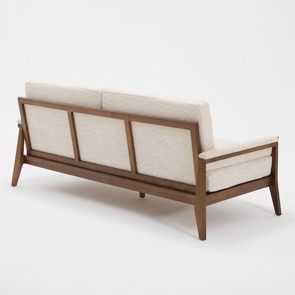Harper & Bright Designs Mid-Century Modern Flared Arm Boucle