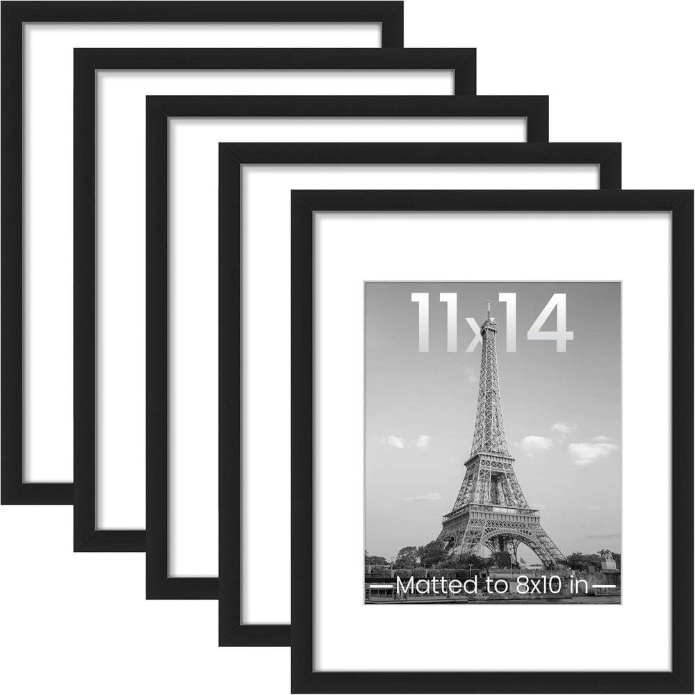Black 11 x 14 Matted Plastic Hanging Picture Frame (Set of 5) price history on PriceWatchPro