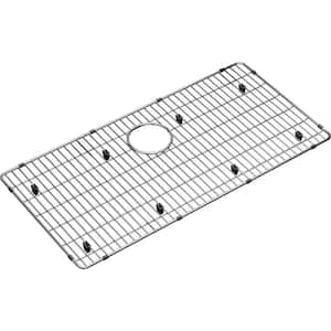 Crosstown 28.875 in. x 14.375 in. Bottom Grid for Kitchen Sink in Stainless Steel