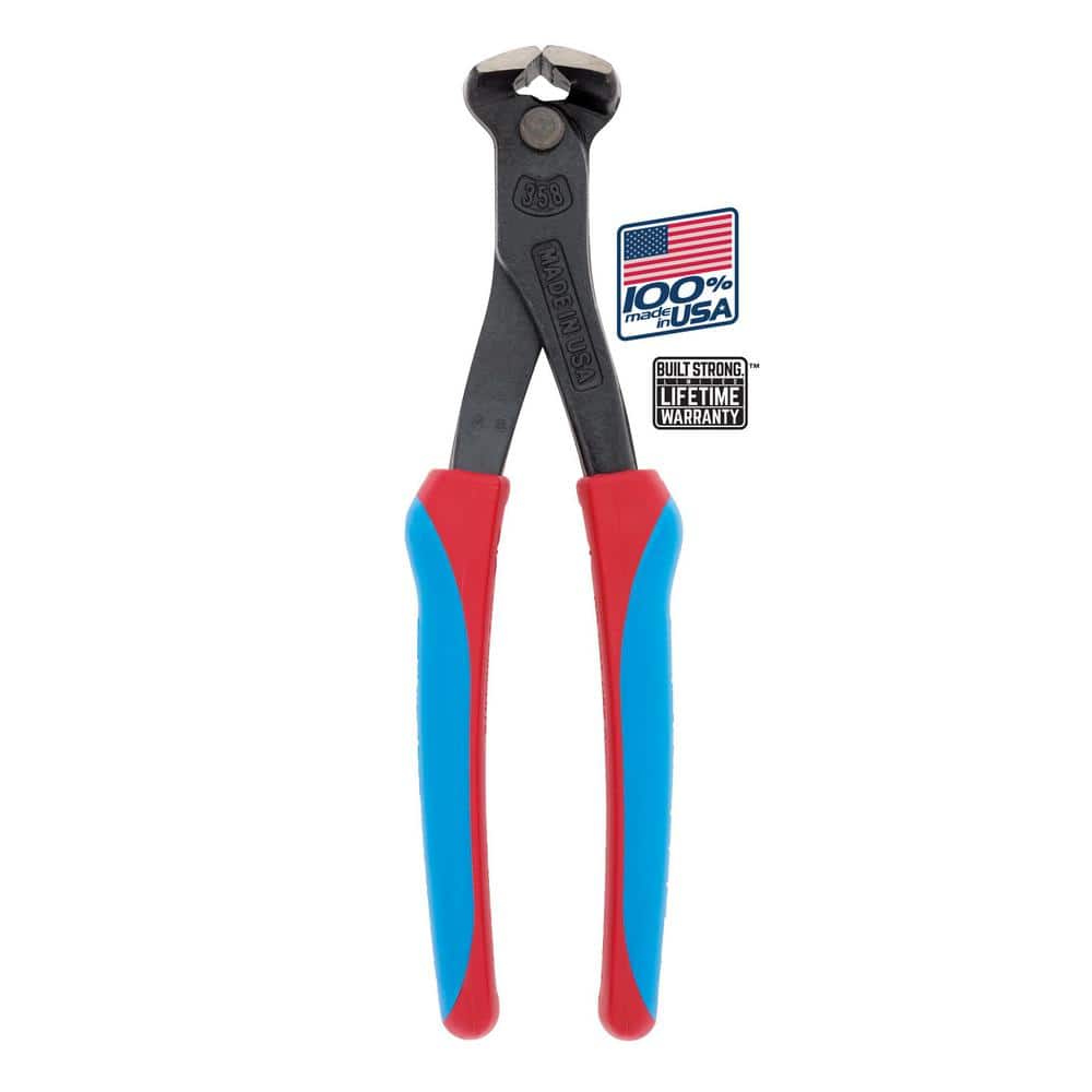 Channellock 8-1/2 in. End Cutting Plier with CODE BLUE Comfort Grip -  358CB
