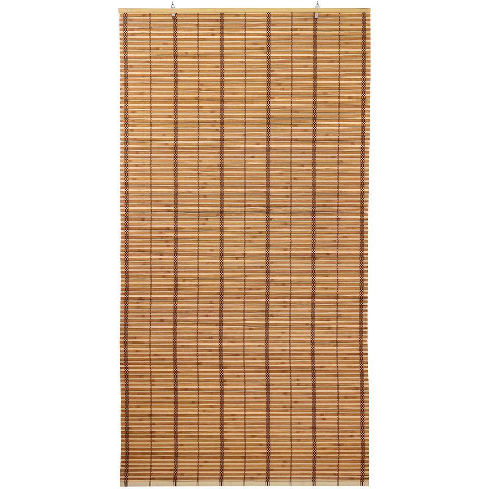 Honey Bamboo Cordless Indoor Woven Window Shade 48" W