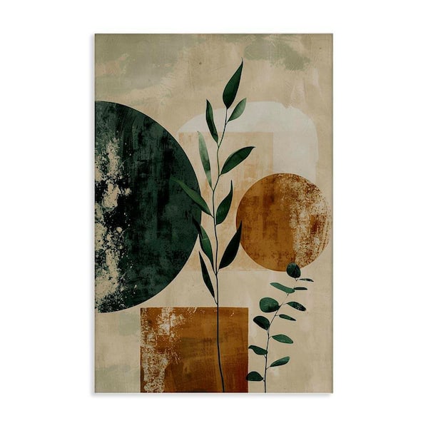 Stupell Industries Rustic Sprigs and Shapes by LSR Design Studio Unframed Nature Graphic Art Print 30 in. x 20 in.