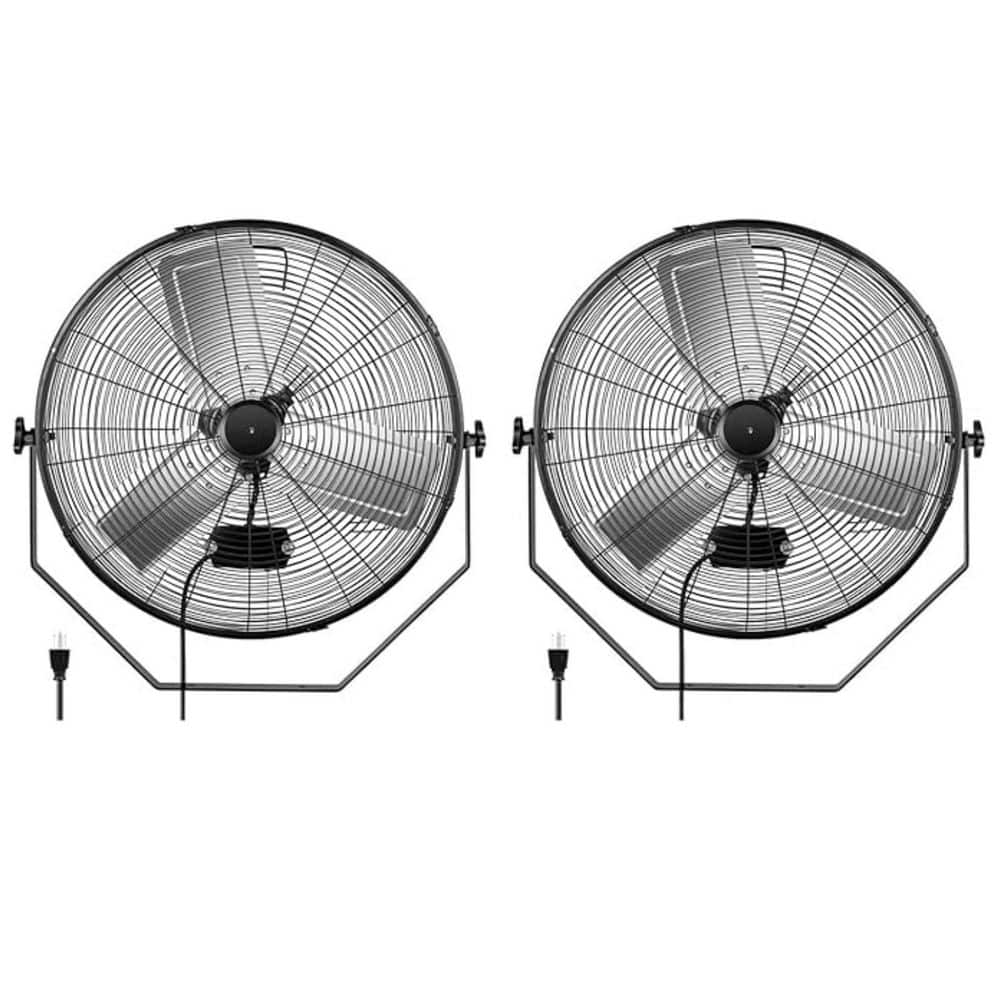 2-Pack 24 in. 3-Speed High Velocity Black Indoor Wall Mount Fan price history on PriceWatchPro