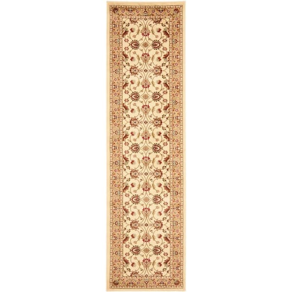 SAFAVIEH Lyndhurst Ivory/Beige 2 ft. x 8 ft. Border Runner Rug