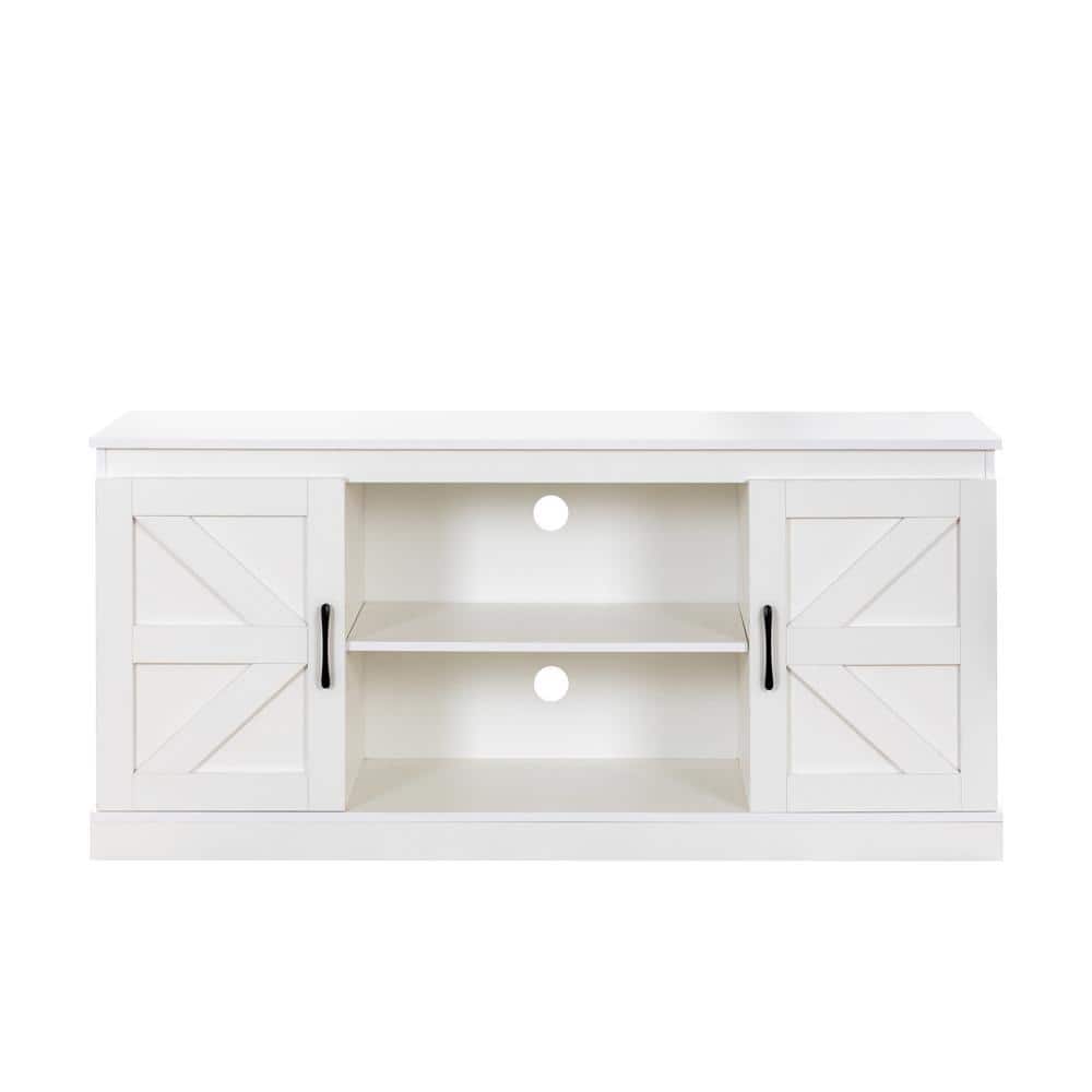 Wade 57.9 in. White TV Stand Fits for TV's up to 65 in.