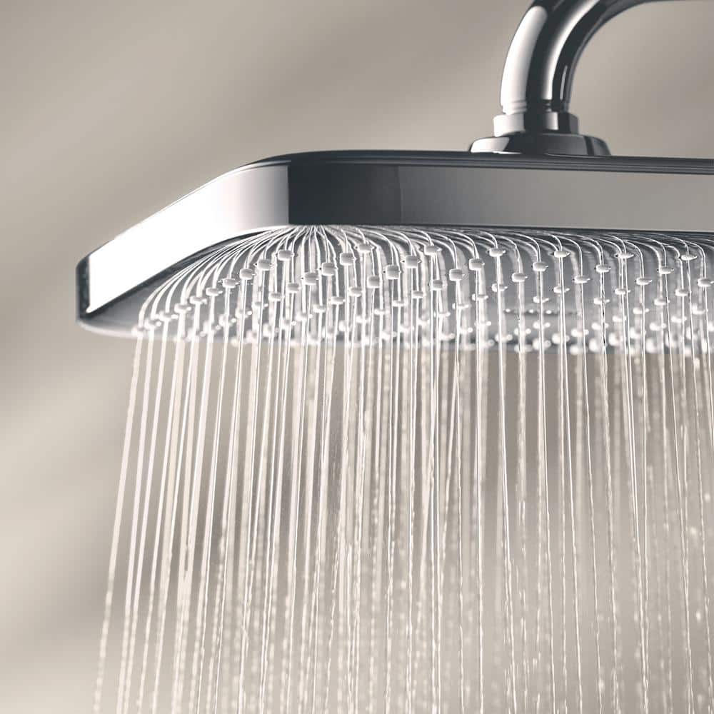 Tempesta Square Chrome Rain Shower Head with DreamSpray