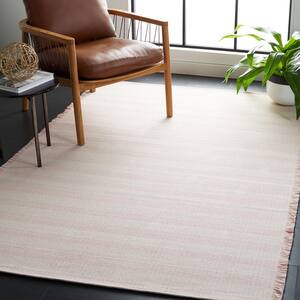 Augustine Ivory/Pink 6 ft. x 10 ft. Striped Area Rug