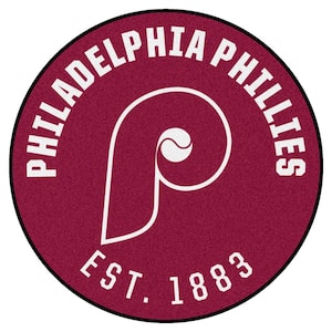 Philadelphia Phillies Maroon 2 ft. x 2 ft. Round Area Rug