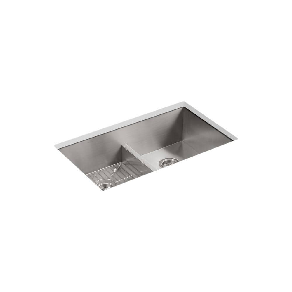 UPC 885612021618 product image for Vault 33 in. Drop-in/Undermount Double Bowl Stainless Steel Kitchen Sink | upcitemdb.com