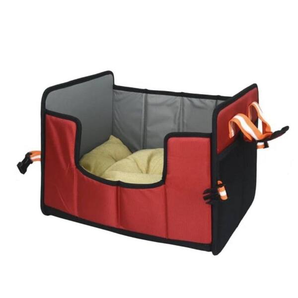 Unbranded Small Red Folding Travel Cat and Dog Bed