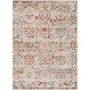 Hancock Red 3 ft. 11 in. x 6 ft. Traditional Ornamental Suzani Area Rug