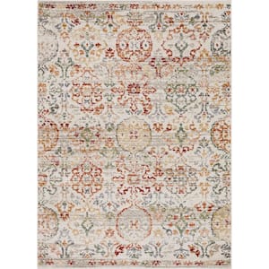 Hancock Red 7 ft. 10 in. x 10 ft. Traditional Ornamental Suzani Area Rug