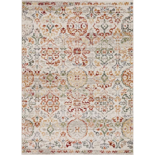 Hancock Red 6 ft. x 9 ft. Traditional Ornamental Suzani Area Rug