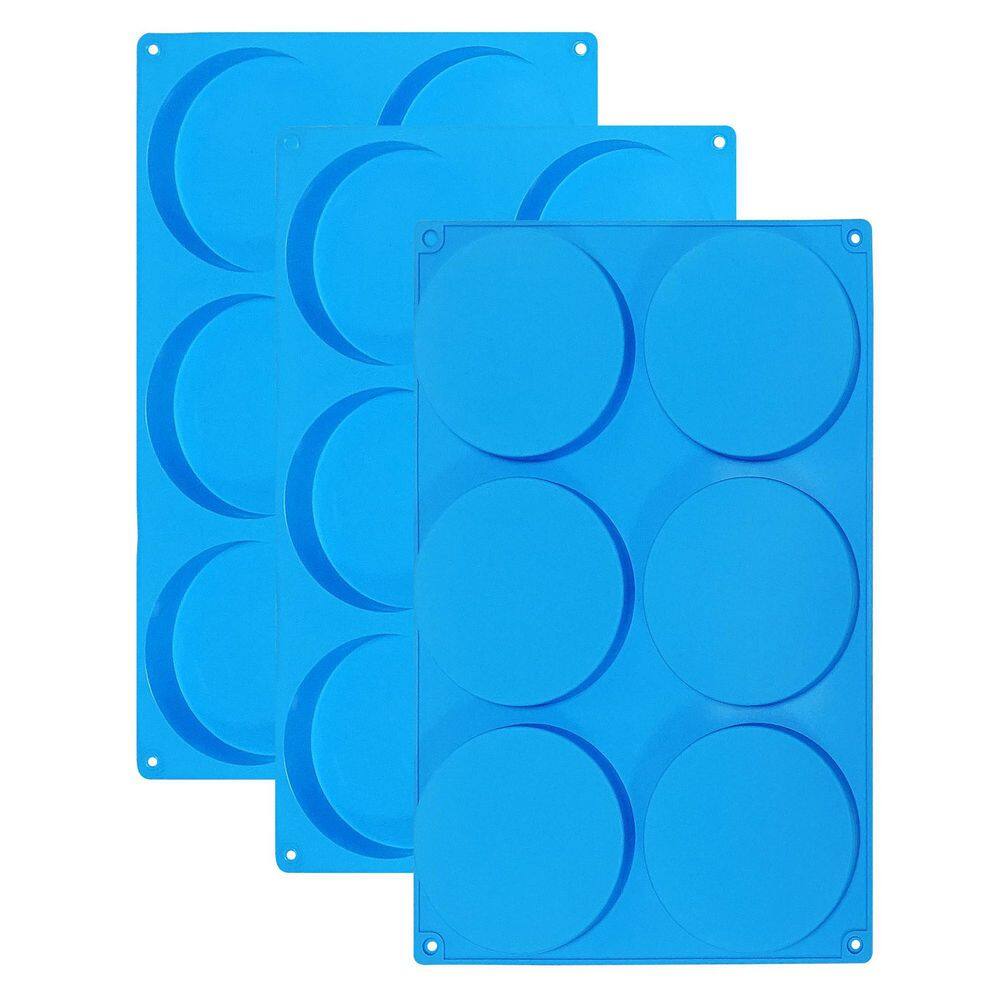 4 Inch Round Silicone Mold Non-Stick Baking Mold Large Breakfast Sandwiches Hamburger Buns Egg Pan 3pcs price history on PriceWatchPro