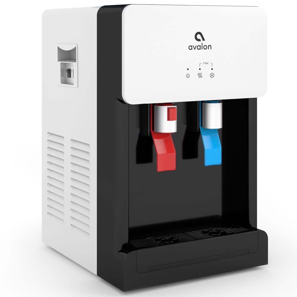 White and Black Countertop Bottleless Water Cooler Dispenser