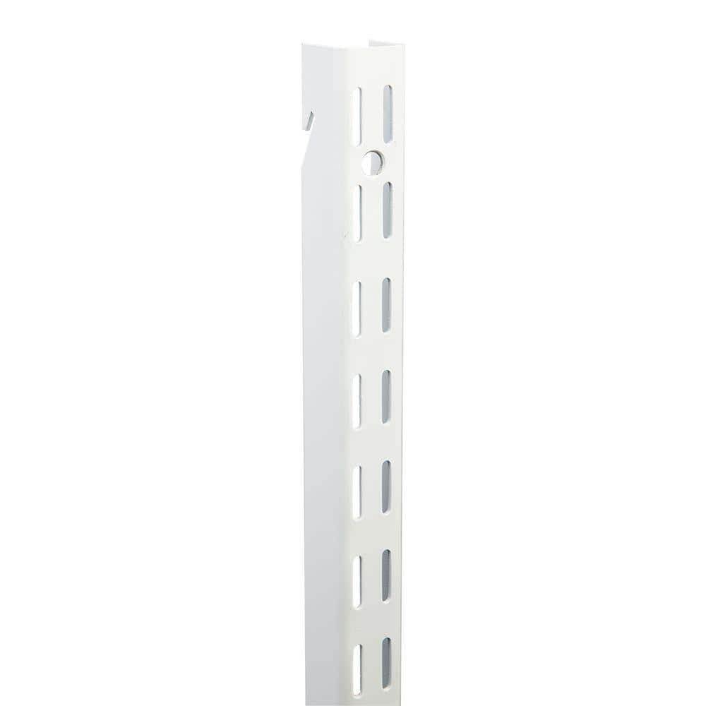 11-1/2" Angled White Brackets for 12" Wide Solid Shelfs such as Elfa 