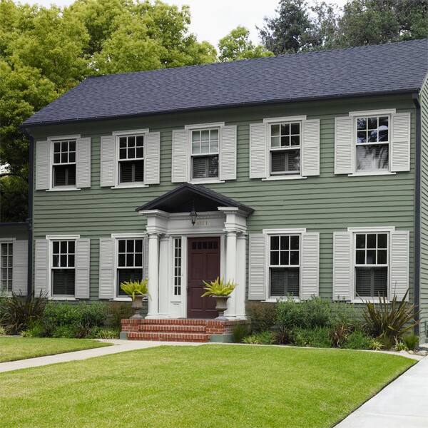 Behr Ultra 1 Gal Icc 77 Sage Green Semi Gloss Enamel Exterior Paint Primer 585301 - Sage Green Paint Colors Exterior Behr Ultra 1 Gal Icc 77 Sage Green Semi Gloss Enamel Exterior Paint Primer 585301 - Sage Green Paint Colors Exterior
