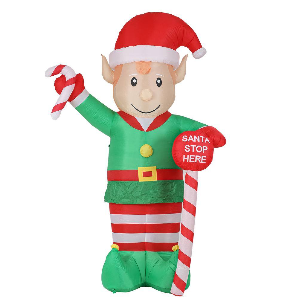 inflatable santa carrying elf costume