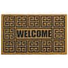 Storm Stopper All Weather Greek Welcome 18 in. x 28 in. Indoor/Outdoor Printed Coir Mat