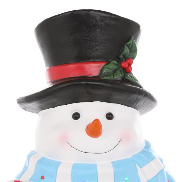 Home Accents Holiday 36 in. H Christmas Snowman with LED Lights 