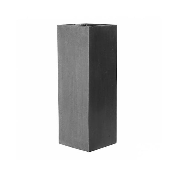 Vasesource Bristol 39 in. x 13.75 in. x 13.75 in. Gray Fiberstone Planter