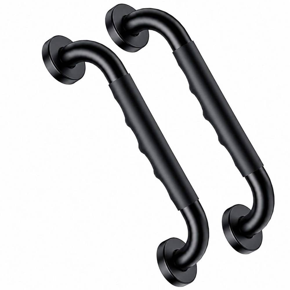 2-Pack 12 Inch Black Shower Grab Bars with Anti-Slip Rubber Grip, Stainless Steel Wall Mount Safety Handle price history on PriceWatchPro